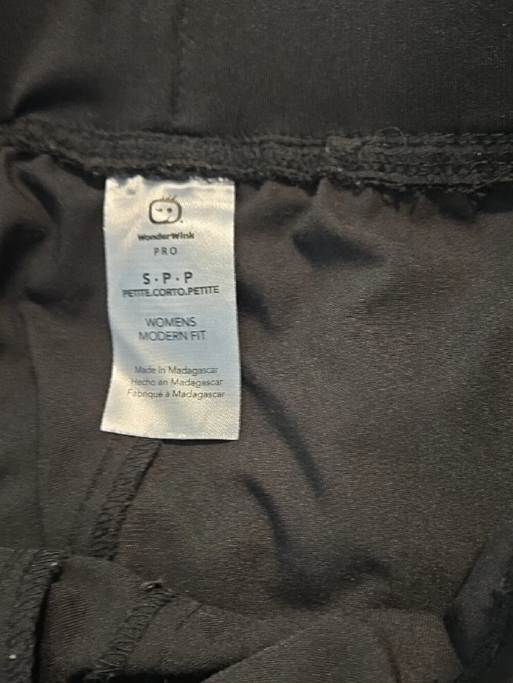 WonderWink Women's Black Scrub Pants - Picture 4 of 4